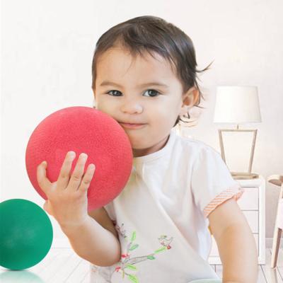 China Soft Elastic Indoor Outdoor Mute Ball Rebound Ball Kids Release Training Sensory Ball for Baby and Toddler Mute Bouncing Ball for sale