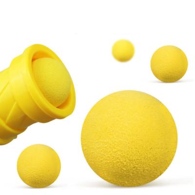 China 24mm 28mm Small Eva Light Balls Shooting Foam Fireball Snap Toy Gun Ball Cannon Gun Balls for sale