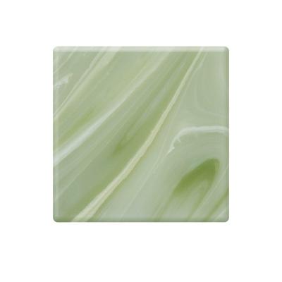 China Modern Artificial Quartz Slabs White Color With Green Veins Calacatta White Quartz Stone For Countertops for sale