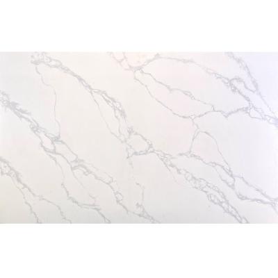 China Countertop Stone Slabs Manufacturing Hard Chinese Calacatta White Artificial Quartz Stone Price for sale