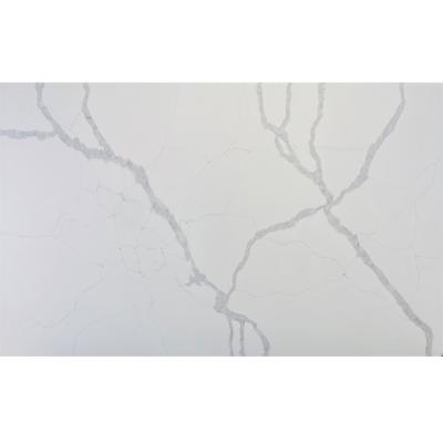 China Artificial Stone Calacatta Quartz Slab White White Hard Vein Gray Quartz Stone for sale