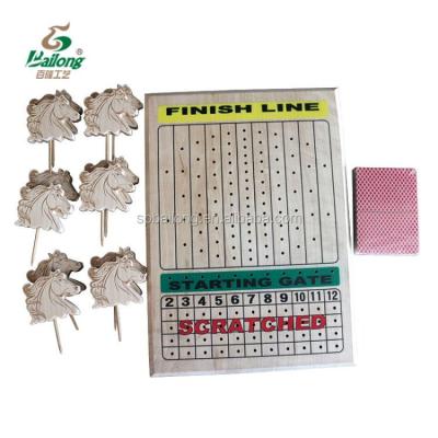 China Factory Price Horse Racing Board Game Custom Wooden Controllers Wooden Game Indoor Accessories for sale