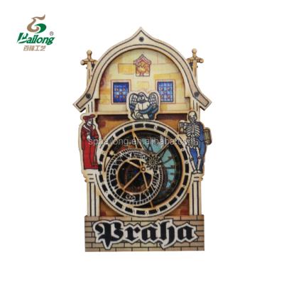 China Shape Custom Design Different Country Souvenir Gift Decorative Wooden Fridge Magnet for sale