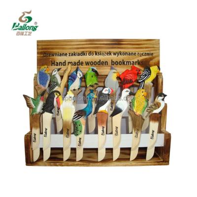 China Everybody Handcrafted Cute Gift Keepsake Custom Animal Wooden Bookmark for sale