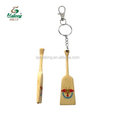 China Custom Logo Wood Pallet Shape Wooden Key Chain for sale