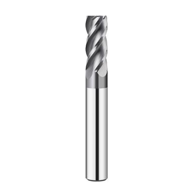 China CNC Process end mill 4 flute square end mills tungsten carbide end mill high precision and use for hardness material for sale