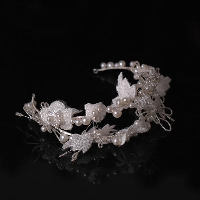 China Bridal Hair Piece Genya Pearl Headband Headpiece Fashion Bridal Hair Accessories for sale