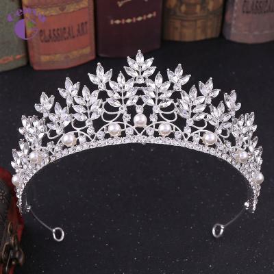 China Fashion Genya Design Beauty Hair Accessories Rhinestone Crystal Tiaras Tiara Crown Hot Sale for sale