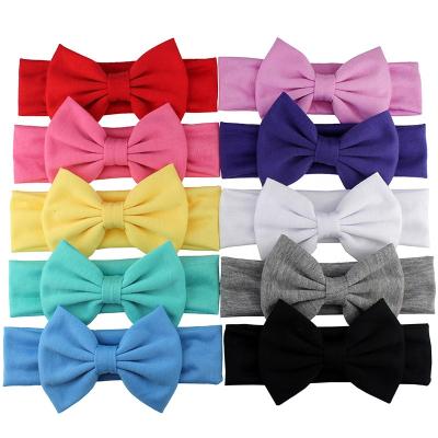 China Fashion Genya Baby Hairband Headwraps Knot Hair Band Cute Elastic Nylon Baby Headband Elastic Hair Bands for sale