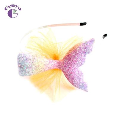 China Cute Mermaid Plastic Hairband Accessories Hair Kids Headbands For Girls for sale