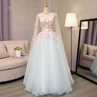 China Princess Women 3D Anti-Static Butterfly Wedding Dresses Bridal Simple Wedding Dress For Women Evening Cloth White Elegant Dress for sale