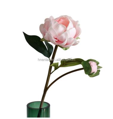 China decorative flowers & Braids Wholesale High Quality Large Artificial Peony Flower PU EN056 Real Touch For Wedding Home Party Decoration Table Centerpiece for sale