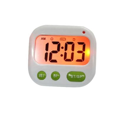 China Viable Multifunctional Digital LCD Alarm Clock Stopwatch 24 Hours Kitchen Cooking Sports Countdown Timer (Music/Vibration) for sale