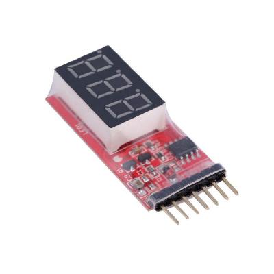 China 2-6S RC Llithium Battery Capacity Tester Low Voltage Alarm Indicator Meter Controller 10.5*19*50mm for sale