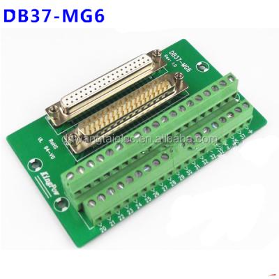 China NEW DB37 DB37-MG6 PCB Terminal Block Male / Female Header Breakout Board for sale