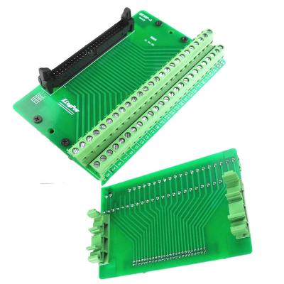 China IDC50P PCB PLC Relay Terminals Male To Terminal Block 50P Breakout Board Adapter for sale