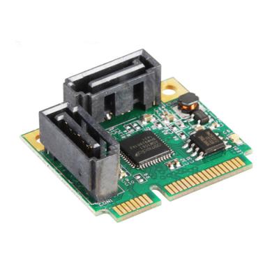 China 2 Port Mini PCI-e to SATA Controller Card SATA 3.0 Converter DW-1068 for sale