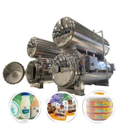 China Automatic breakfast porridge water bath rotary retort is suitable for sterilizing breakfast porridge, eight-treasure porridge and jam for sale