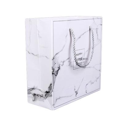 China Recyclable Custom Square Large Portable Premium Cardboard Gift Storage Shopping Paper Bag for sale