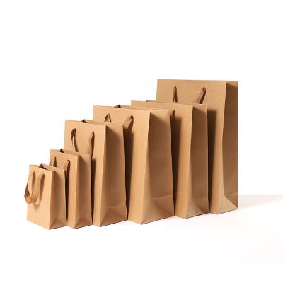 China Large Recyclable Upright Take Away Print LOGO OFFTON Packaging Paper Packaging Bag Gift Apparel Milk Tea for sale