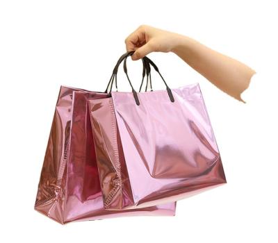 China BIODEGRADABLE clear PVC gift bag personalized clear gift bags with handle costom logo for sale