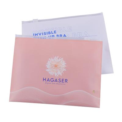 China Recyclable Plastic Packaging Bag Waterproof Frosted Ziplock Underwear Clothing Storage Bag Custom for sale