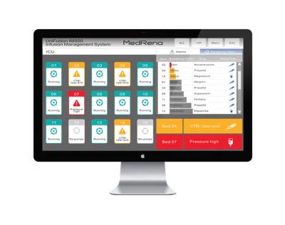China Alone Software Hospital Infusion Alarm Management System Alarm Monitoring Central Station Software for sale