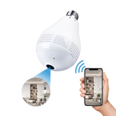 China NIGHT VISION IP Camera bulb light wifi wireless fisheye 1080P 360 degree wifi bulb light camera wireless security camera for sale