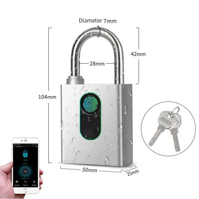 China Door/Handbag/Cabinet/Luggage Security Padlock Finger Thumb Print Electronic Zinc Alloy Mini Touch Pad Luggage Cabinet Fingerptint Padlock Electronic Keyless Smart Locks for sale