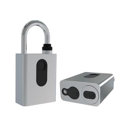 China Door/Handbag/Cabinet/Luggage Security Padlock 2022 Smart ID Fingerprint Keyless Padlock Opened in Less than 0.1s Fingerprint Lock Smart Locks for sale