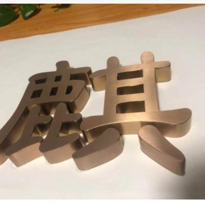 China Factory Made New Arrival Door Sign Acrylic Stainless Steel Luminous Crystal Backlit Word for sale