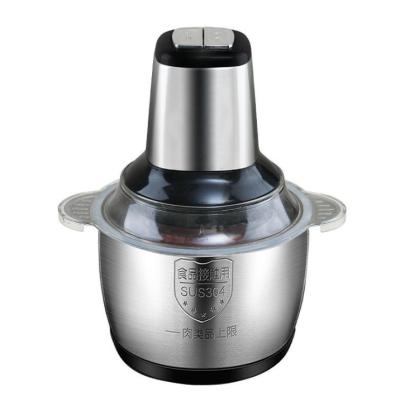 China Kitchen 2 L Stainless Steel Bowl 4 Blades Electric Meat Food Processor Household Vegetable Cleaver for sale