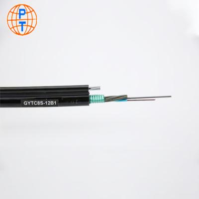 China Outdoor Aerial Outdoor Multi Loose Tube Single Mode gyftc8y gytc8s gyftc8a gyftc8s or 12cores Figure 8 Multimode Fiber Optic Cable for sale