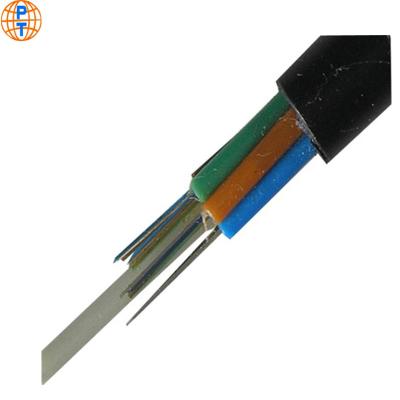 China Wholesale Outdoor Gyfty 12 24 36 48 72 Core Gyfty G652.D Fiber Optic Cable Direct Burial Duct Fiber Aerial Cables for sale