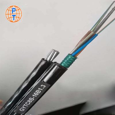 China Aerial Fiber Optic Cable 4/8/12/24/48/96/144 Core Telecom Communication GYTC8S Selfsuporting Fiber Optic Cable for sale