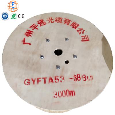 China Single direct burial/aerial/duct direct buried fiber optic cable 48 core fiber gyfta53 dual 96 sheath outdoor armored core dual mode 96 core for sale