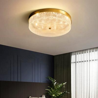 China Surface Mounted 2022 New Design Round Hallway Flush Bedroom LED Lighting Fixture Modern Luxury Ceiling Mount Ceiling Lamp for sale