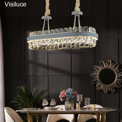 China Modern contemporary hanging light fixtures decor bedroom home living room around modern k9 crystal led chandelier light for sale