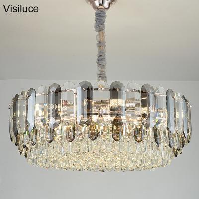 China Wholesale Customized Luxury Modern Large K9 Crystal Modern Pendant Lamp Living Room Hotel Gold Chandelier for sale