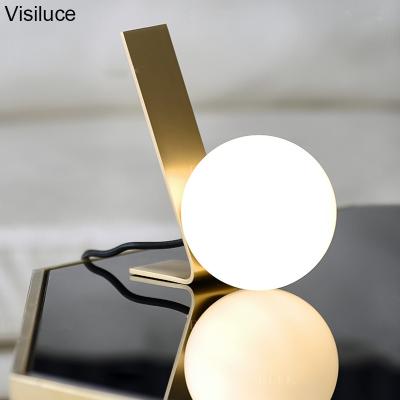 China Nordic modern bedroom luxury decorative bedside table light style sale hole glass table lamp for sale