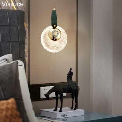 China Contemporary Home Decorative Lighting Metal Pendant Lamp Modern Style Led Pendant Lighting With Acrylic Lampshade For Home Hotel Beside for sale