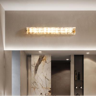 China Modern Contemporary Led Indoor Wall Lamp Bedroom Decoration Lights Hotel Room Wall Light Glass Wall Light for sale