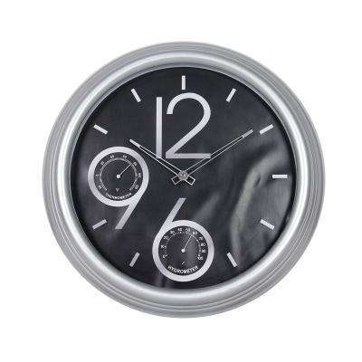 China American style 15 inch modern simple outdoor plastic wall clock for home decoration for sale