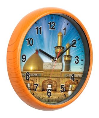 China FOLDER Indoor Muslim Islamic Prayer Wall Clock Home Decor Alkoran Clock Plastic Azan Clock for sale