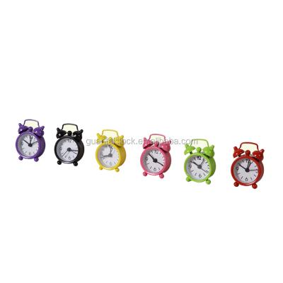 China Cute cartoon kids mini size desk table alarm clock for kids room decoration for sale