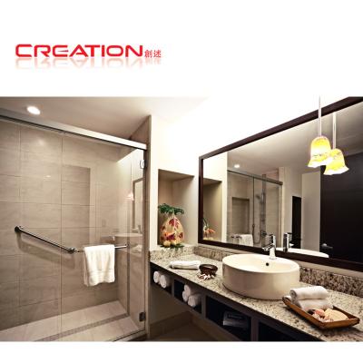 China Contemporary Wholesale Custom Hotel Bathroom Furniture for sale