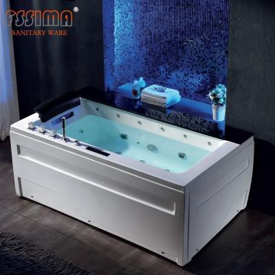 China Air Free Whirlpool Bathtub Massage Freestanding Bathtub With Lighting for sale