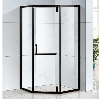 China Modern Frameless Frameless Hinge Frame Acrylic Glass Door Frame Style Tempered Enclosed Shower Room Single Room Square Shower Cubicle Indoor for sale