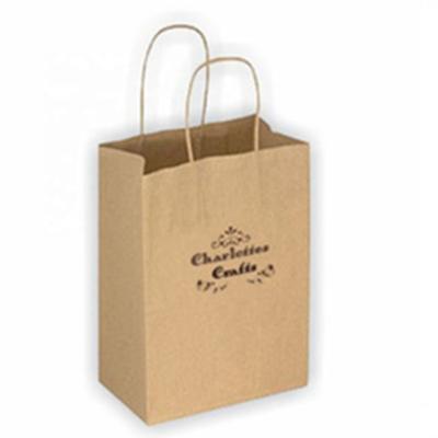 China Recycled Materials Factory Customized Kraft Paper Bags With Your Own Personal Logo Shopping Gift Paper Bags for sale