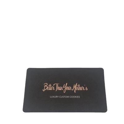 China Handmade new design custom black gold foil recycled high quality business card printing with 350g paper for sale